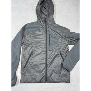 Marmot Womens Windbreaker Polartec Jacket Steel Gray Hiking Lightweight